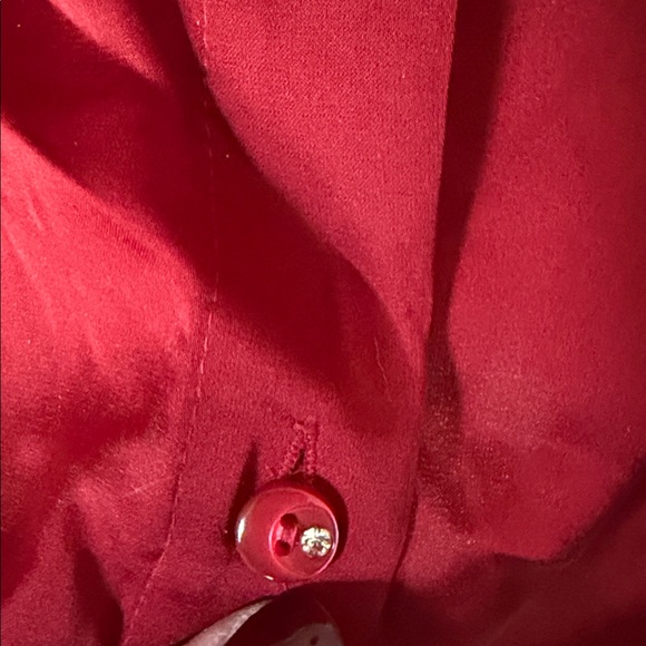 Soma Red Button-Down Pajama Shirt - Picture 4 of 6